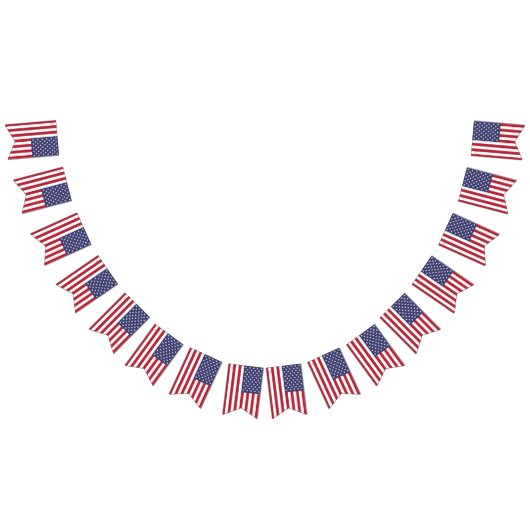 アメリカの星条旗 バンティングフラッグ (全)