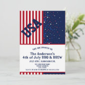 アメリカの星条旗 4th of July BBQ & Brew 招待状 (スタンド正面)