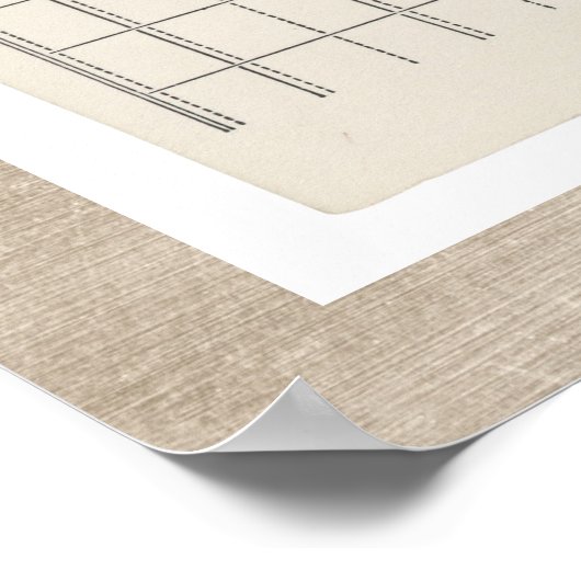 アメリカの最初の所得税型枠1040赤 ポスター (角)