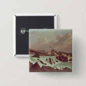 アメリカの最初の紡績工場 缶バッジ (正面&裏面)