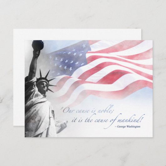 アメリカの有名なアメリカの引用文 ポストカード (正面/裏面)