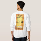 アメリカの服装のRaglan: 数学の頭が切れるな穴居人 スウェットシャツ (裏面フル)