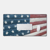 アメリカの木材国旗 デスクマット (キーボード&マウス)