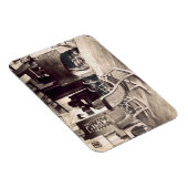 アメリカの木造の小屋のインテリア、c.1880s (pho) マグネット (右側)