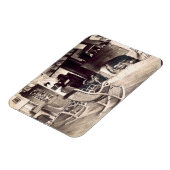 アメリカの木造の小屋のインテリア、c.1880s (pho) マグネット (左側)