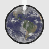 アメリカの東海岸に沿ったハリケーン「サンディ」。 オーナメント (裏面)