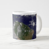 アメリカの東海岸に沿ったハリケーン「サンディ」。 ジャンボコーヒーマグカップ (正面右)