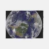 アメリカの東海岸に沿ったハリケーン「サンディ」。 フリースブランケット (正面(横))