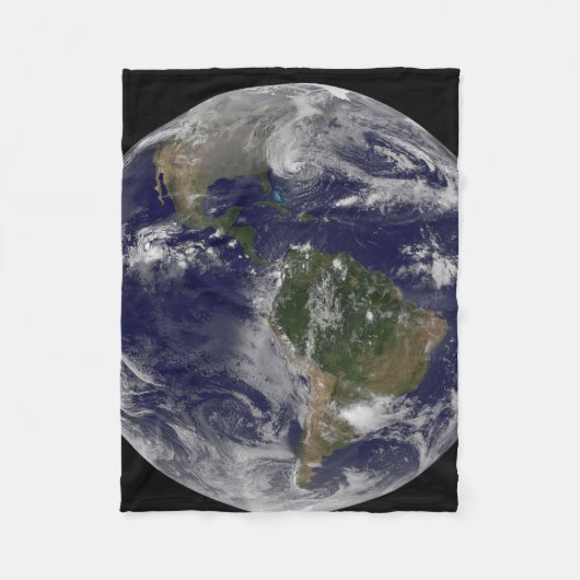 アメリカの東海岸に沿ったハリケーン「サンディ」。 フリースブランケット (正面)