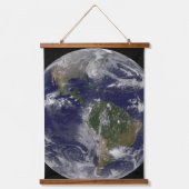 アメリカの東海岸に沿ったハリケーン「サンディ」。 吊り下げ型タペストリー (正面)