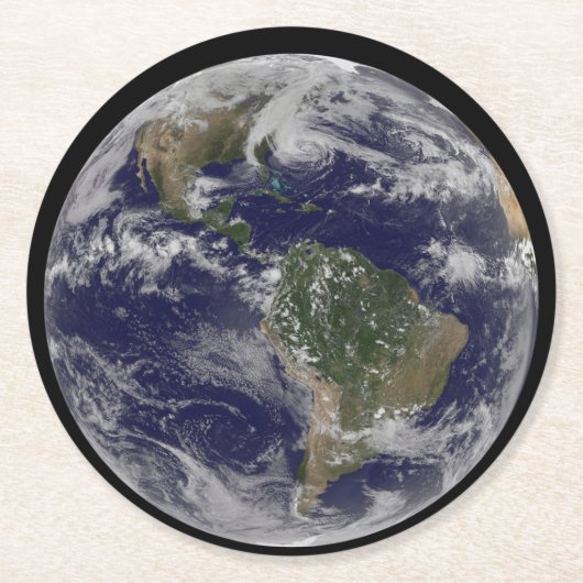 アメリカの東海岸に沿ったハリケーン「サンディ」。2 ラウンドペーパーコースター (正面)