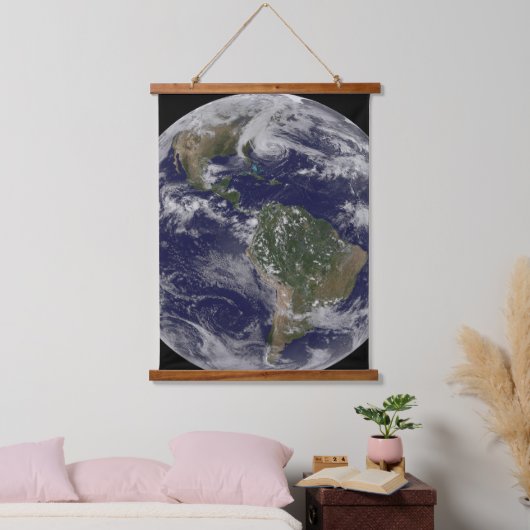 アメリカの東海岸に沿ったハリケーン「サンディ」。2 吊り下げ型タペストリー (寝室)