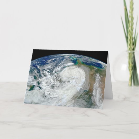 アメリカの東海岸に沿ったハリケーン「サンディ」。3 カード (正面)