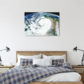 アメリカの東海岸に沿ったハリケーン「サンディ」。3 キャンバスプリント (インサイチュ (寝室))