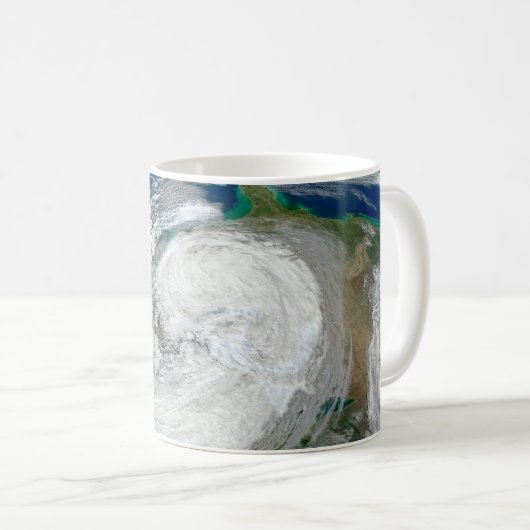アメリカの東海岸に沿ったハリケーン「サンディ」。3 コーヒーマグカップ (正面右)