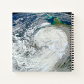 アメリカの東海岸に沿ったハリケーン「サンディ」。3 ノートブック (裏面)