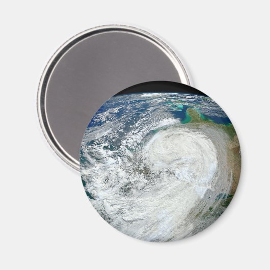 アメリカの東海岸に沿ったハリケーン「サンディ」。3 マグネット (正面/裏面)