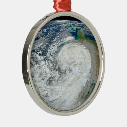 アメリカの東海岸に沿ったハリケーン「サンディ」。3 メタルオーナメント (右)