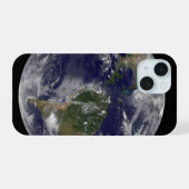 アメリカの東海岸に沿ったハリケーン「サンディ」。 iPhone 15ケース (裏面横)