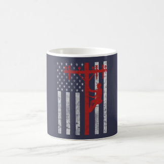 アメリカの架線工夫 コーヒーマグカップ