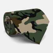 アメリカの森林迷彩柄 ネクタイ (ロール)