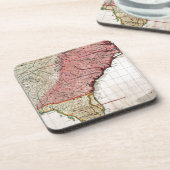 アメリカの植民地地図1733年 コースター (左側)