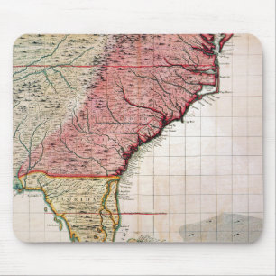 アメリカの植民地地図1733年 マウスパッド