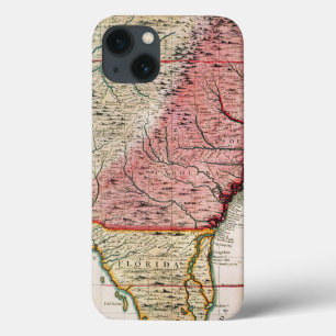 アメリカの植民地地図1733年 iPhone 13ケース