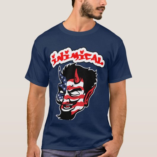 アメリカの極上の悪魔Tシャツ Tシャツ (正面)