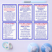アメリカの権利法案ポケットパンフレット チラシ (シングル)