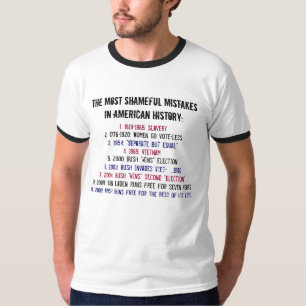 アメリカの歴史の最も恥ずかしい間違い: … Tシャツ
