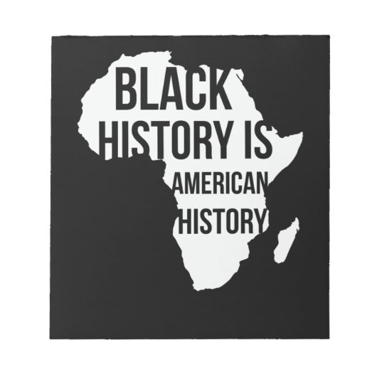 アメリカの歴史は黒人の歴史 (2) ノートパッド (正面)