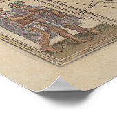 アメリカの歴史地図（北・南アメリカ） ポスター (角)