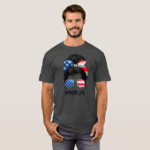 アメリカの母の人生の乱雑7月4日 Tシャツ (正面フル)