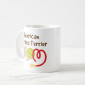 アメリカの毛のないテリア犬の品種お母さんのギフト コーヒーマグカップ (正面左)