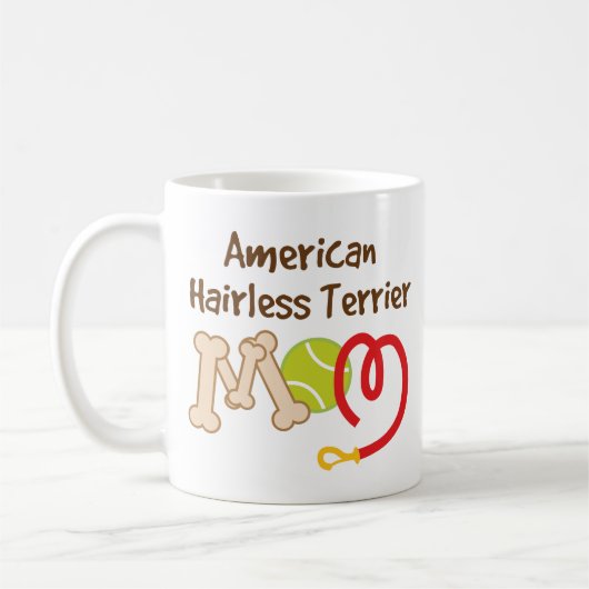 アメリカの毛のないテリア犬の品種お母さんのギフト コーヒーマグカップ (左)