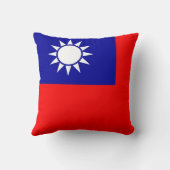 アメリカの毛上枕に関する台湾国旗 クッション (裏面)