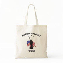 アメリカの民主主義が永遠に旗を掲げる