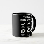 アメリカの水スパニエル犬は時間の余裕があるおもしろい マグカップ (正面右)