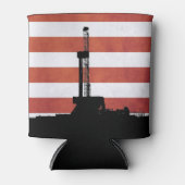 アメリカの油がアメリカの土壌から 缶クーラー (正面)