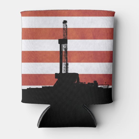 アメリカの油がアメリカの土壌から 缶クーラー (正面)