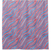 アメリカの波 シャワーカーテン (正面)