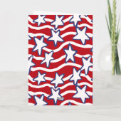 アメリカの流れる星条旗 カード (裏面)