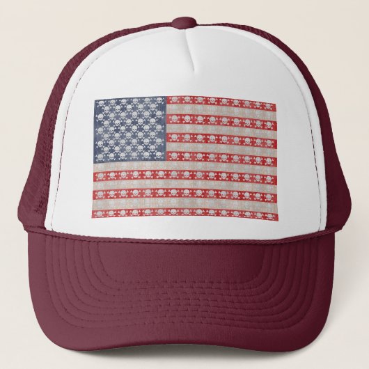 アメリカの海賊旗 キャップ (正面)