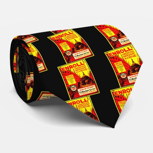 アメリカの海運力-今日登録して下さい ネクタイ (ロール)