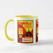 アメリカの海運力-今日登録して下さい! マグカップ (左)