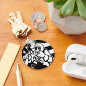 アメリカの消防はっきりした士の英雄と白 キーホルダー