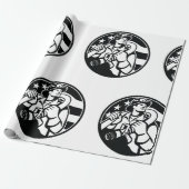 アメリカの消防はっきりした士の英雄と白 ラッピングペーパー (アンロールド)