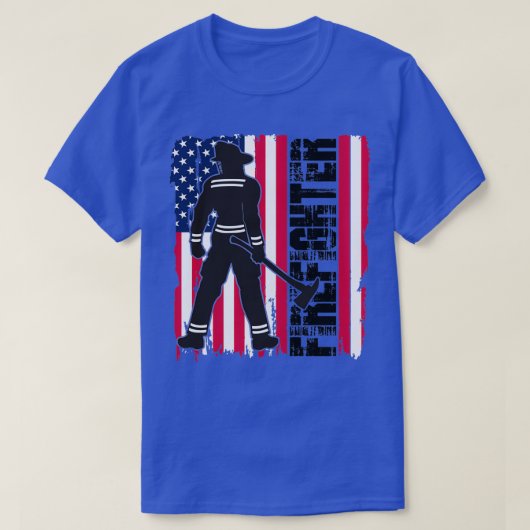 アメリカの消防士1 Tシャツ (デザイン正面)