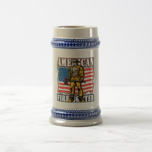 アメリカの消防士 ビールジョッキ